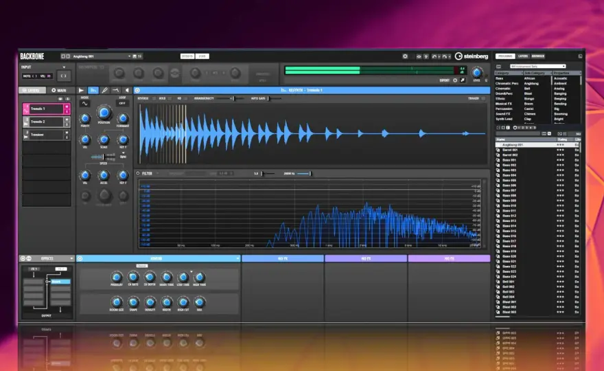 Steinberg Backbone - Drum-Sounddesign neu gedacht