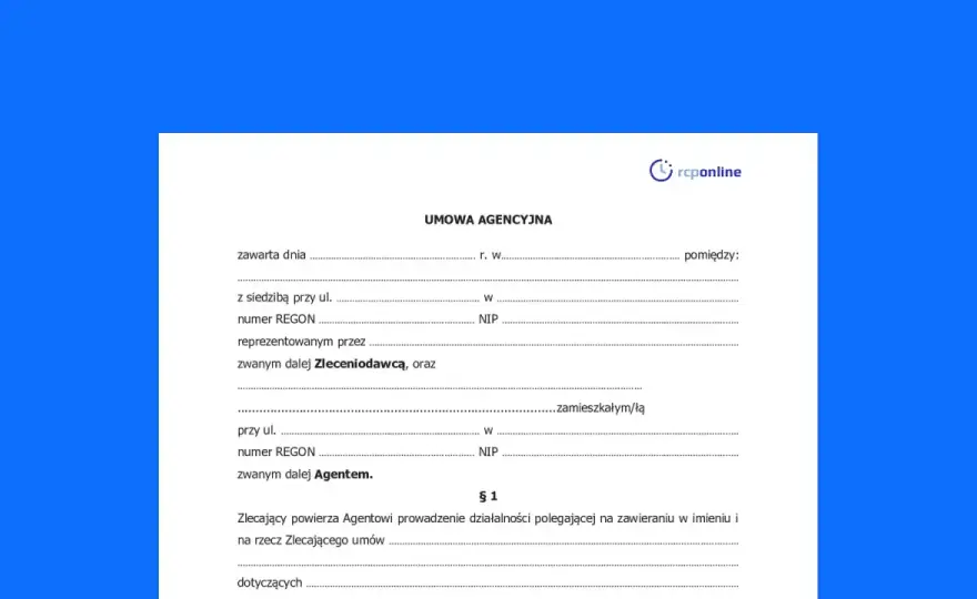 Umowa agencyjna - prowizja, wyłączność i wypowiedzenie