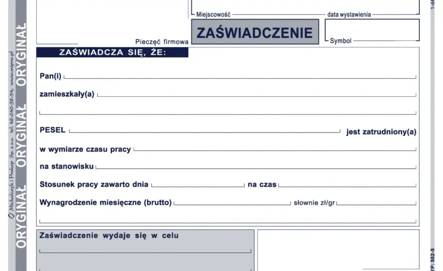 Zaświadczenie o zatrudnieniu - Jak uniknąć błędów i odmowy?