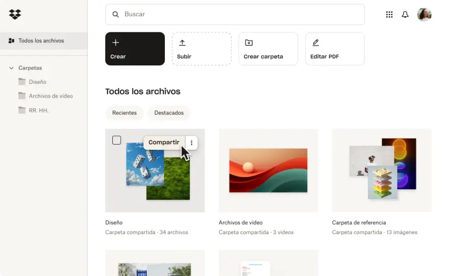 Archivos compartidos - Organiza, colabora y evita errores