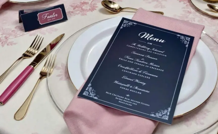 Menu de mariage original - 6 formats pour épater vos invités