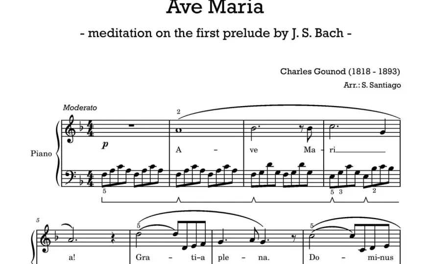 Partytura "Ave Maria" Schuberta: Darmowe nuty i idealna tonacja?