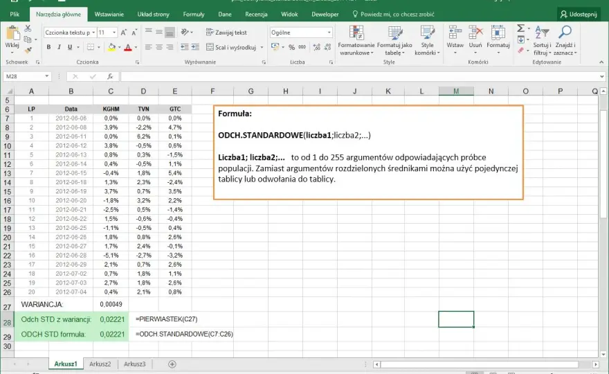 Odchylenie standardowe w Excelu - Jak obliczyć i którą funkcję wybrać?