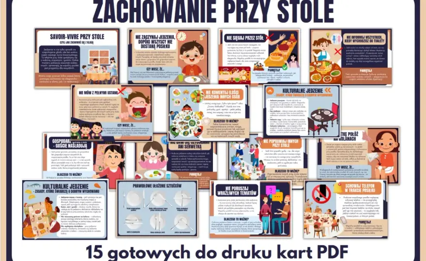 Zasady savoir vivre przy stole dla dzieci - bez krzyku i presji