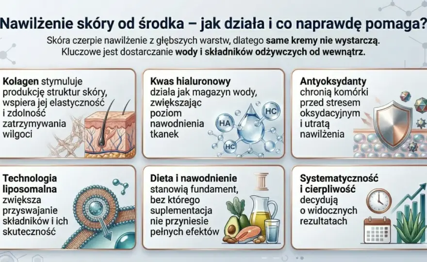 Jak nawilżyć skórę od środka? Plan dla suchej cery