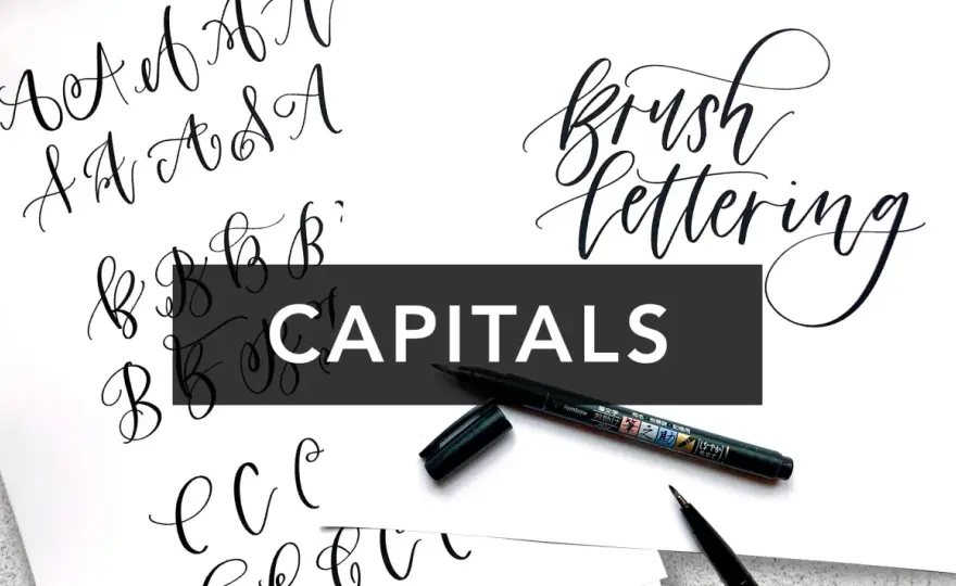 Mayúsculas elegantes en lettering sin perder legibilidad