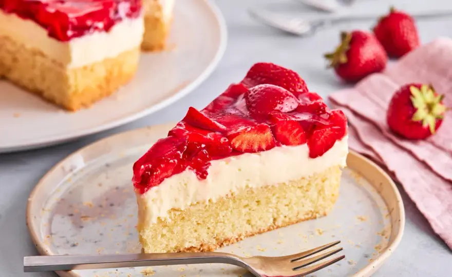 Erdbeer-Schmand-Kuchen - So wird er perfekt schnittfest