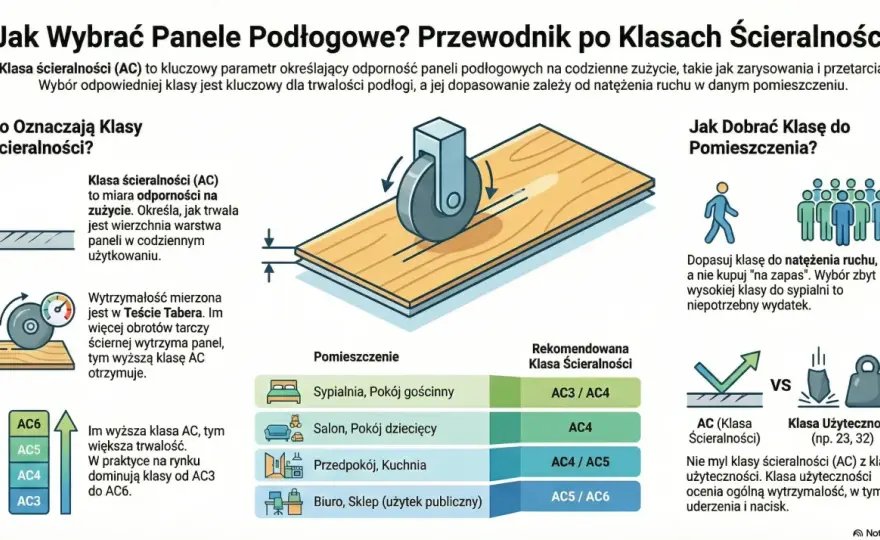 Klasa ścieralności paneli: Jak wybrać i nie popełnić błędu?