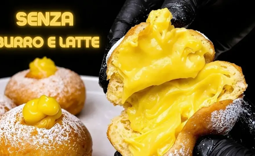 Bomboloni alla crema soffici e leggeri fatti in casa
