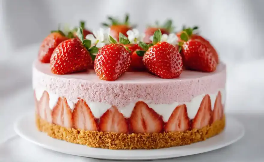 Fraisier au mascarpone parfait - Le secret d'une tenue impeccable