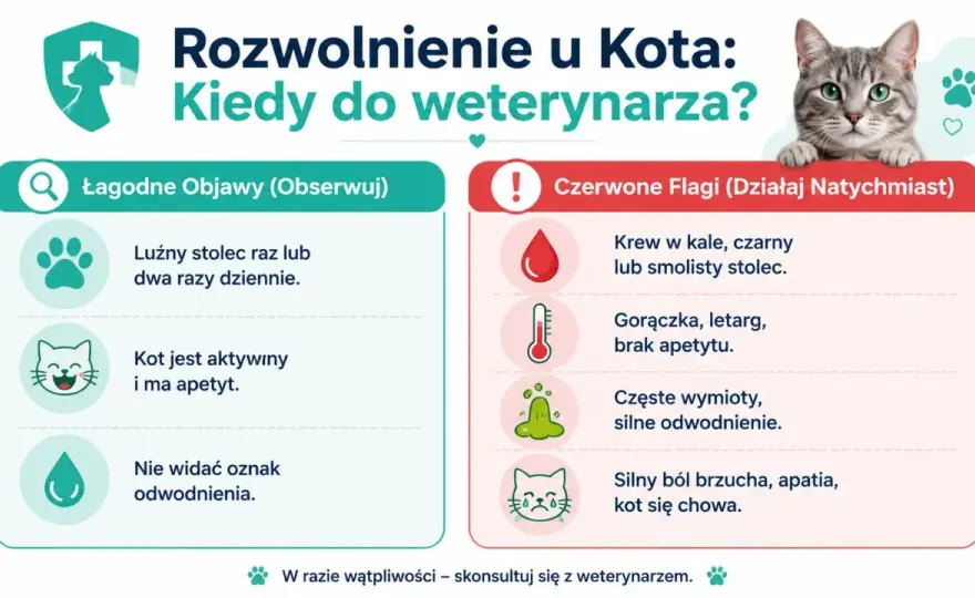 Biegunka u kota - Kiedy do weterynarza? Poradnik dla opiekunów