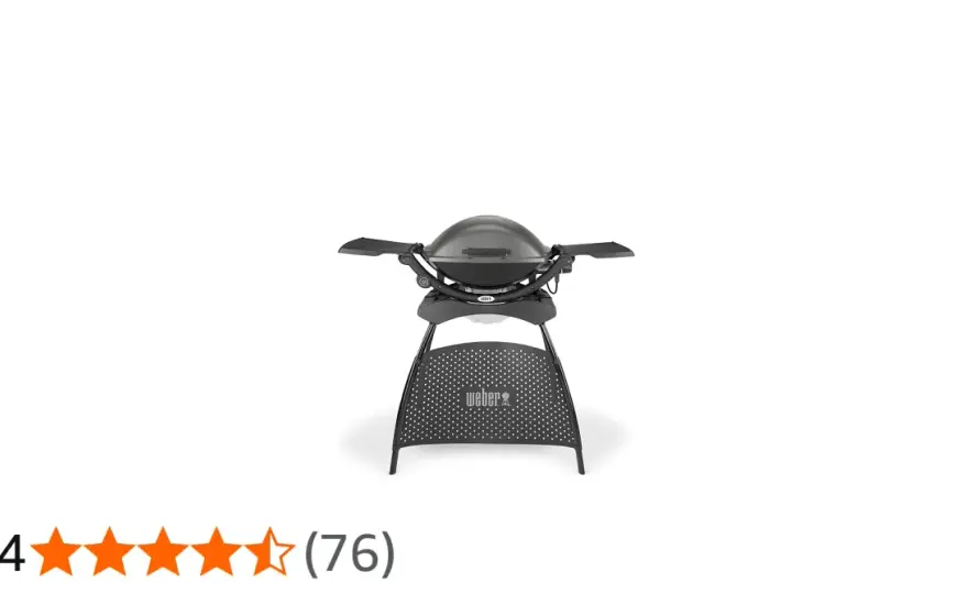 Liten Weber-grill för balkong, camping och vardagsmiddagar