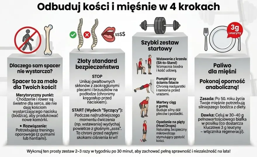 Trening siłowy w domu - plan, ćwiczenia i progresja