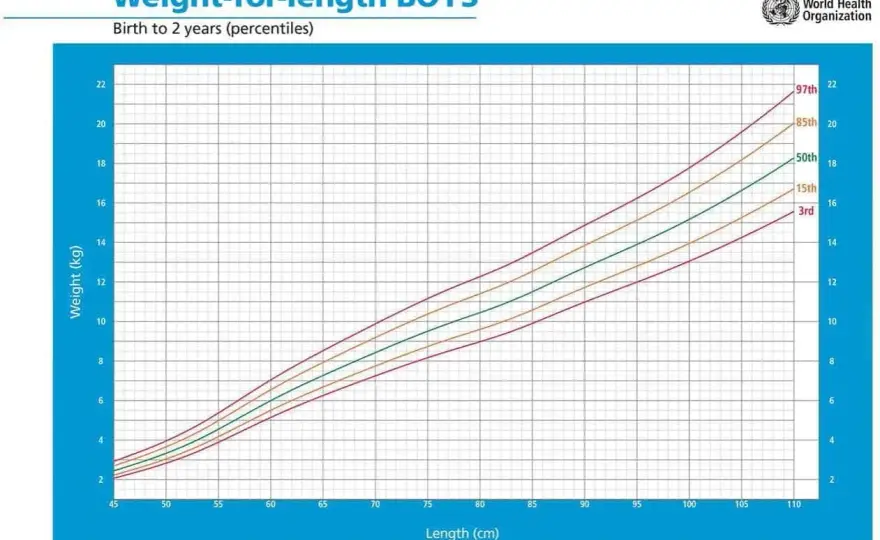 Percentili dei bambini - come leggere la curva di crescita
