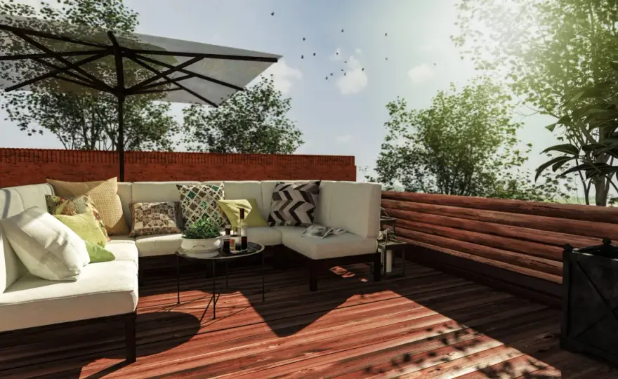Terrasse sur toiture - quelle autorisation faut-il prévoir ?