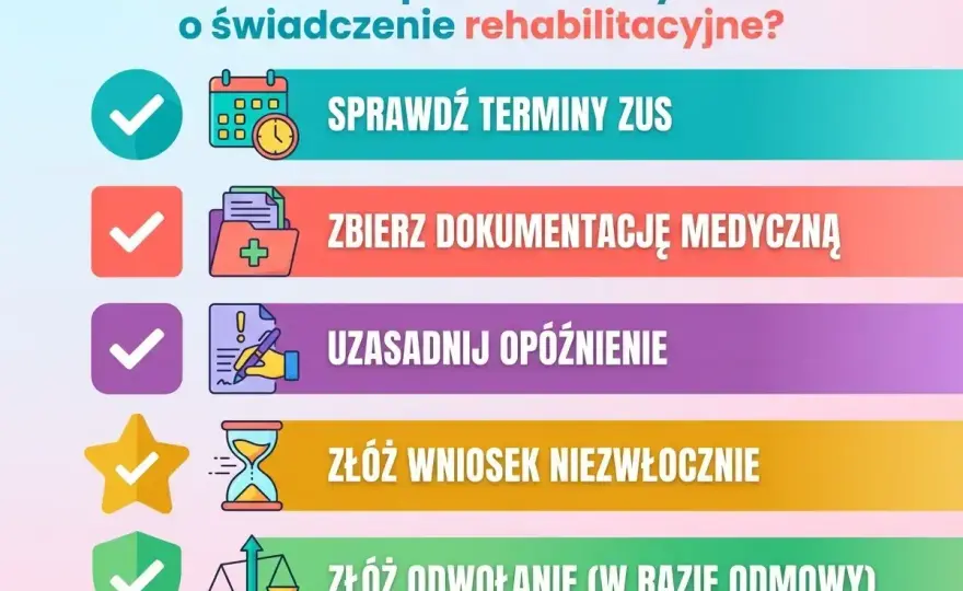 Świadczenie rehabilitacyjne ZUS - uniknij błędów i zyskaj wsparcie