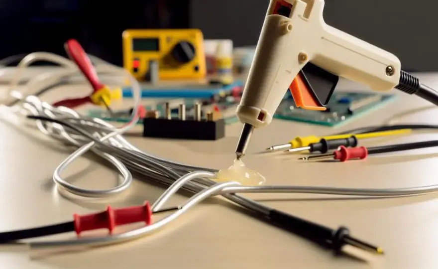 Klej na gorąco przewodzi prąd? Bezpieczne zastosowanie w elektronice