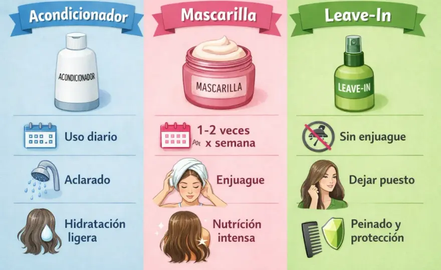 Acondicionador o mascarilla capilar - cómo acertar según tu pelo