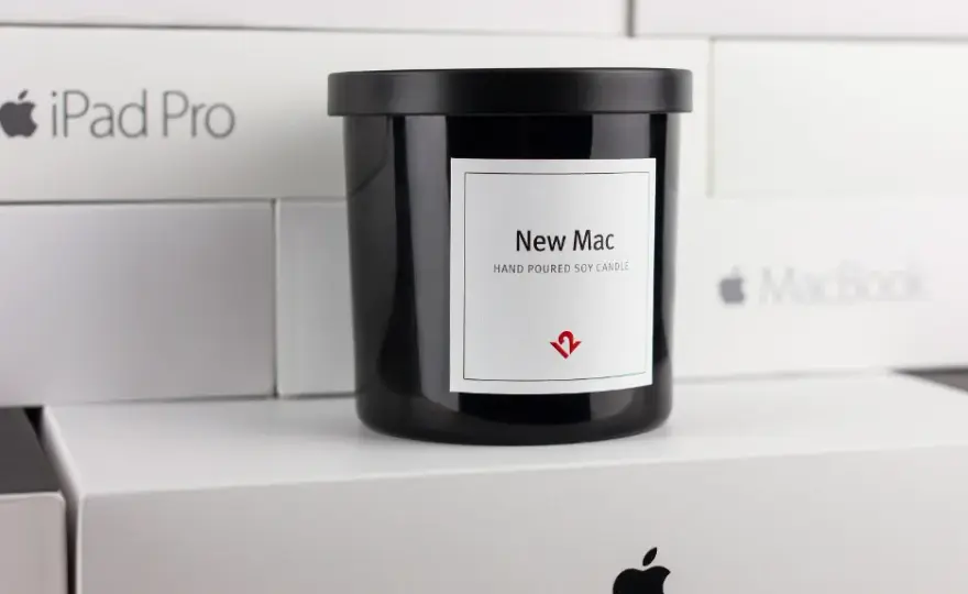 Świeczka o zapachu nowego maca – poczuj magię Apple w swoim domu
