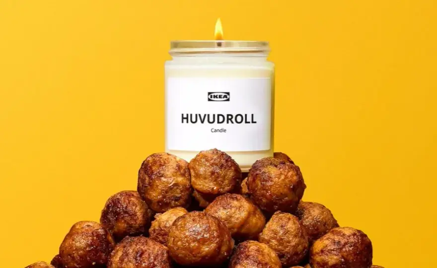 Świeczka o zapachu klopsików IKEA - wyjątkowy zapach do domu