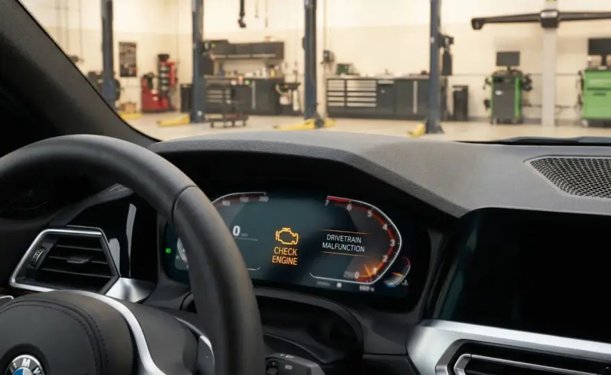 Kontrolka Check Engine w BMW - Co oznacza i jak działać?