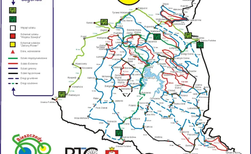 Bieszczady trasy rowerowe mapa – znajdź najlepsze szlaki na rower
