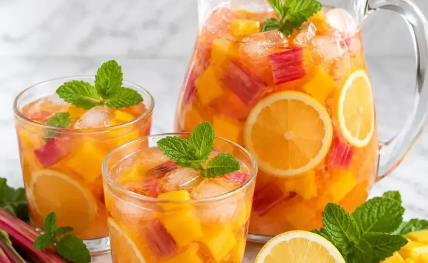 Lemoniada rabarbarowa - Idealna na upały? Sprawdź przepis!