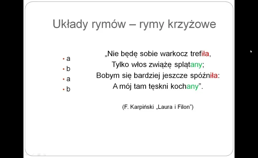 Poznaj najważniejsze układy rymów i ich zastosowanie w poezji polskiej
