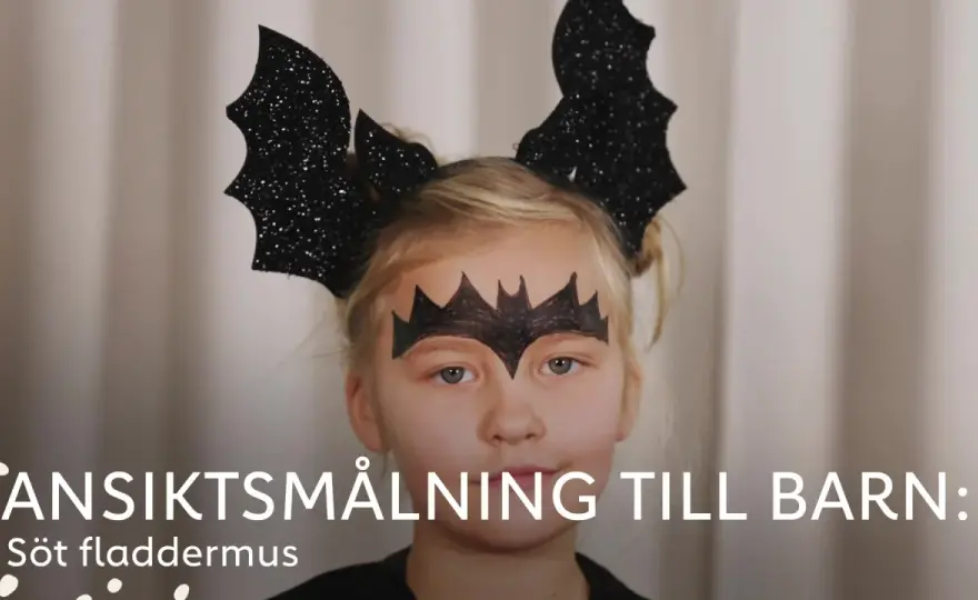 Barnvänligt halloween-smink - Snabbt, enkelt och säkert!