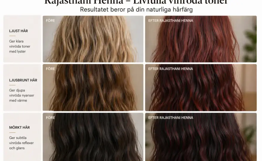 Kastanjebrun Henna - Så får du en naturlig och glansig ton