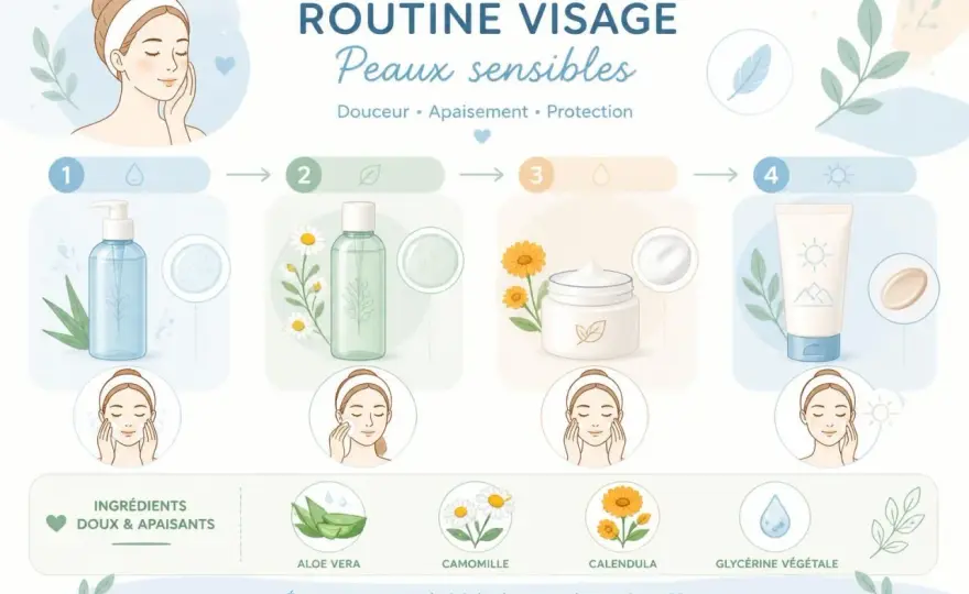 Soins du visage - une routine simple et des actifs adaptés