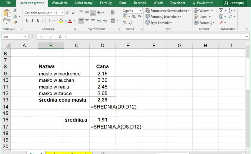 Jak obliczyć średnią arytmetyczną w Excelu – proste kroki, które musisz znać