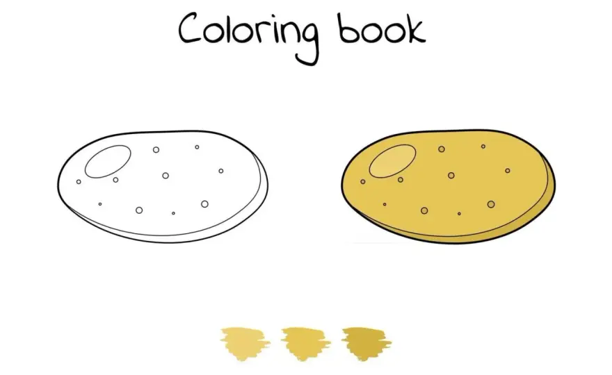 Patatas para colorear - Guía para un dibujo perfecto