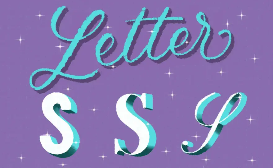 Cómo dibujar la letra S en lettering con equilibrio