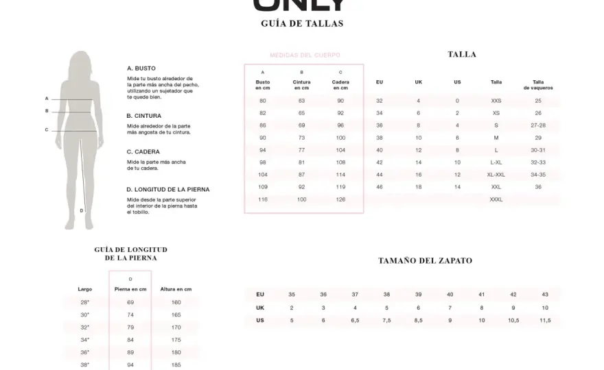 Talla 32 de pantalón mujer: ¿XXS o L? Guía definitiva