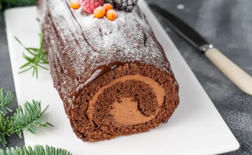 Génoise de bûche parfaite - Le secret pour un roulage sans fissure