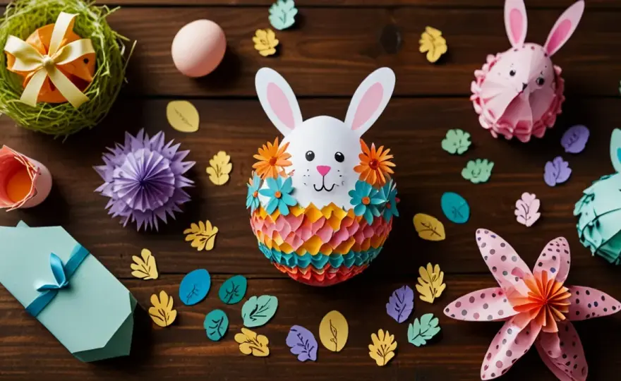 Ozdoby wielkanocne z papieru kolorowego: DIY krok po kroku na święta