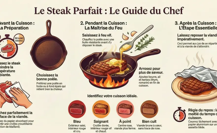Entrecôte saignante - Le guide infaillible pour une cuisson parfaite