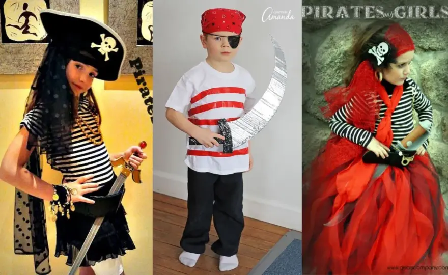 Disfraz de pirata niña casero: Fácil, cómodo y sin coser