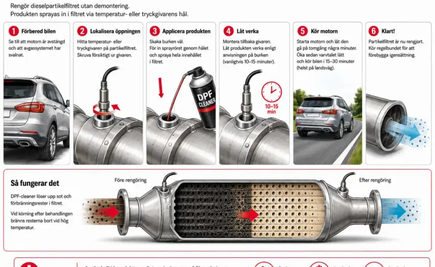 Regenerering av partikelfilter - när det räcker och när verkstad behövs