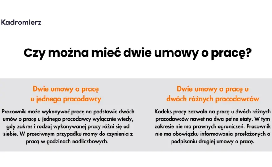 Czy mogę mieć 2 umowy o pracę? Poznaj ważne zasady i ryzyka