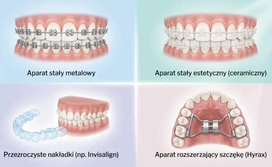 Zgryz krzyżowy przed i po leczeniu - co zmienia aparat?