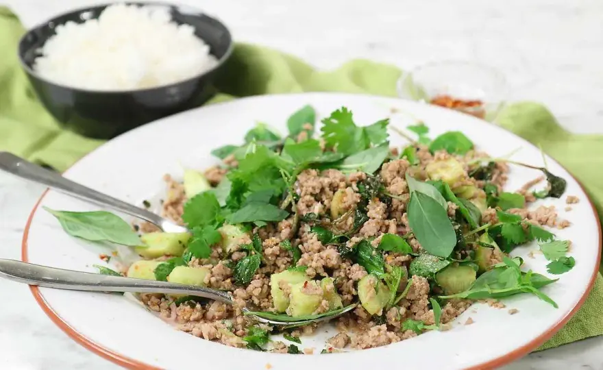 Larb-recept - Så lyckas du med thailändsk köttfärssallad