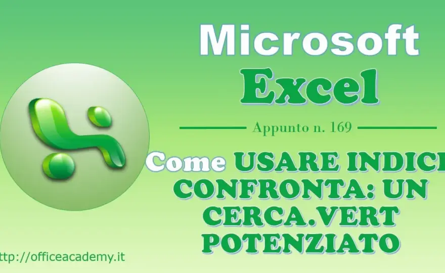 Cerca a sinistra in Excel con CERCA.X e INDICE
