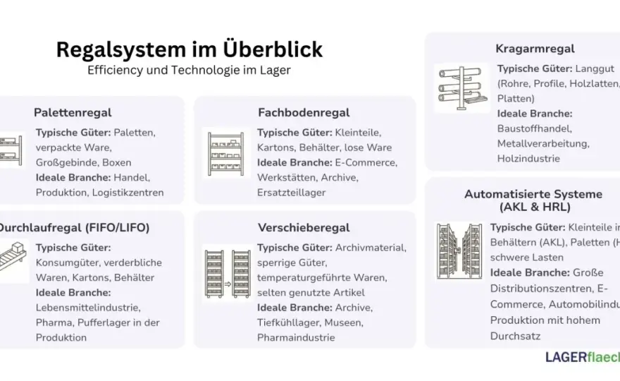 Regalsysteme im Lager richtig wählen - der Praxisguide