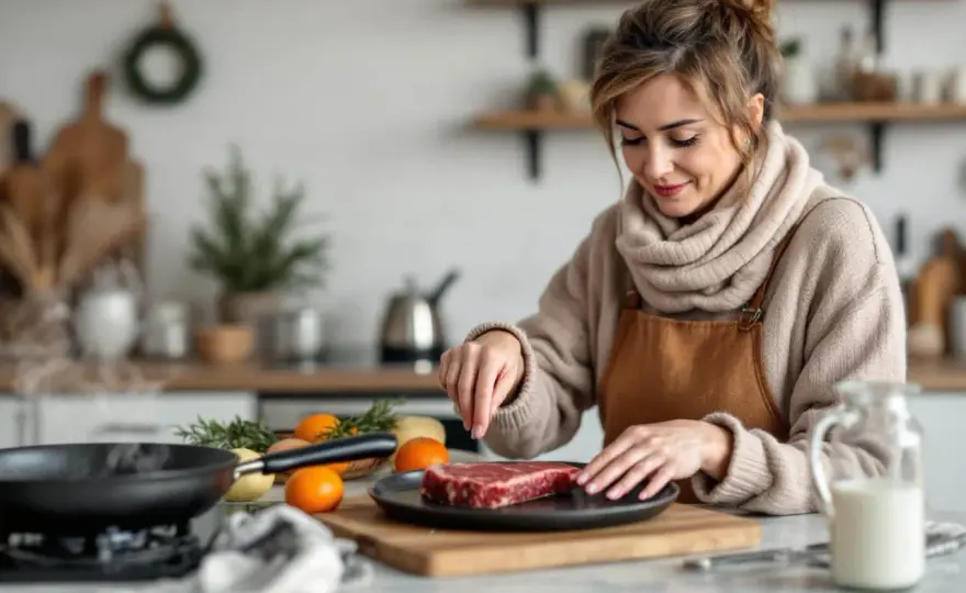 Viande sortie du frigo avant cuisson - Mythes et astuces