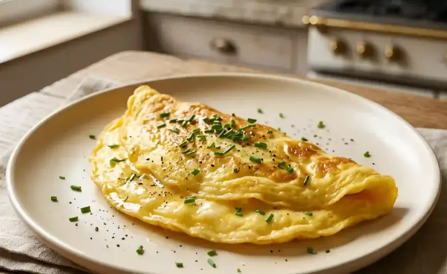 Omelette aux fruits de mer moelleuse - recette simple et rapide