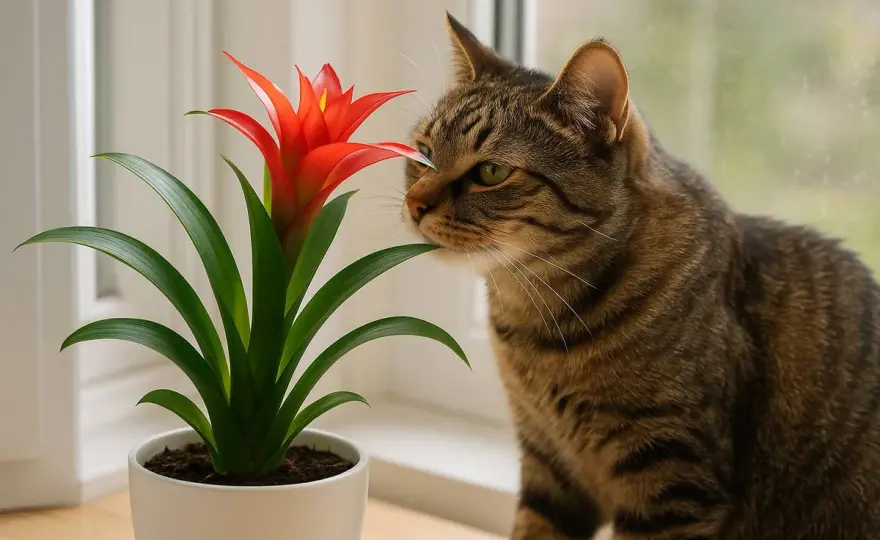 Guzmania und Katze - Ist die Pflanze giftig?