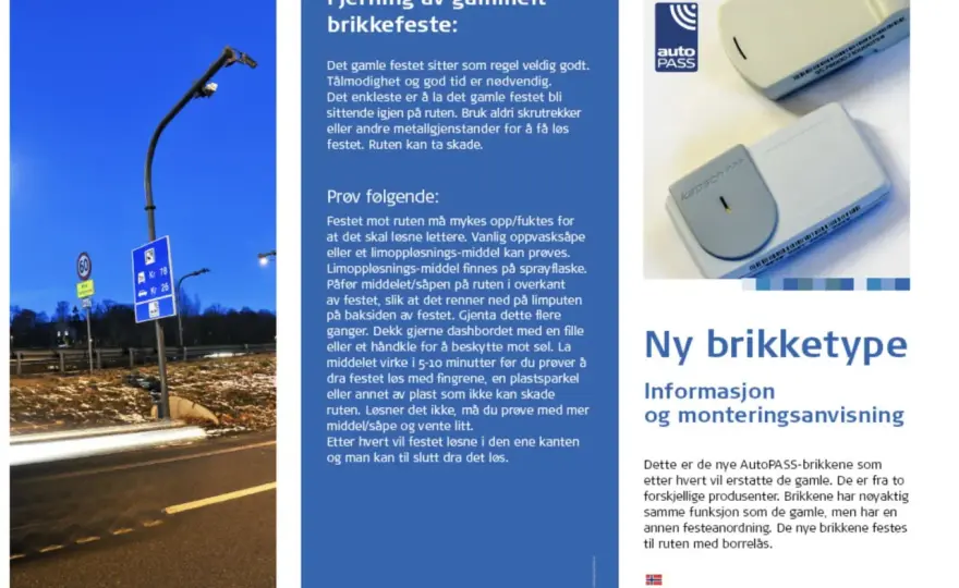 Opłaty drogowe w Norwegii - AutoPASS, Epass24 i kamper