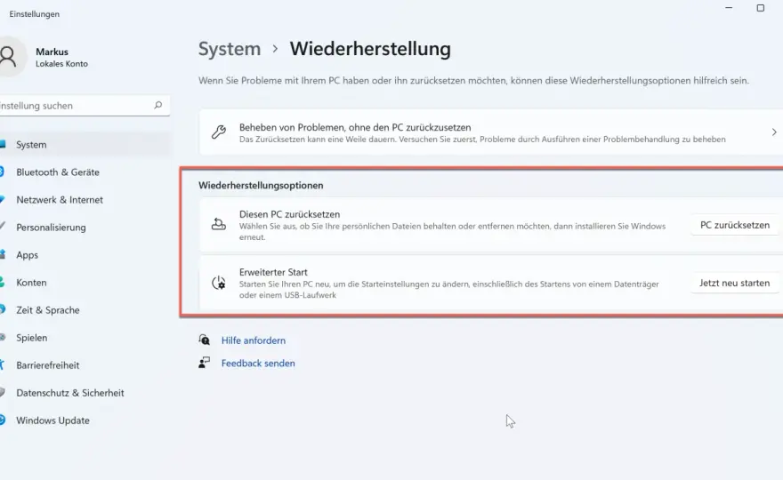PC neu aufsetzen - So wird Windows 11 wieder schnell & stabil